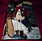 NIP Dimensions "Bob Sled" 2001 Christmas Long Legs Snowman Kit 20" 62179