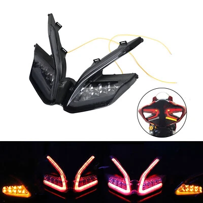 LED Integrated Tail Light Turn Signals Ducati 959 899 1299 1199 Panigale Black - Image 1 of 4