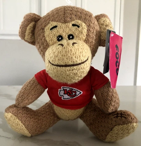 NFL Kansas City Chiefs Plush Monkey  9” New with Tags Cover