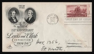 #1063 3c Lewis & Clark, Art Craft [2] FDC **ANY 5=FREE SHIPPING** - Picture 1 of 2