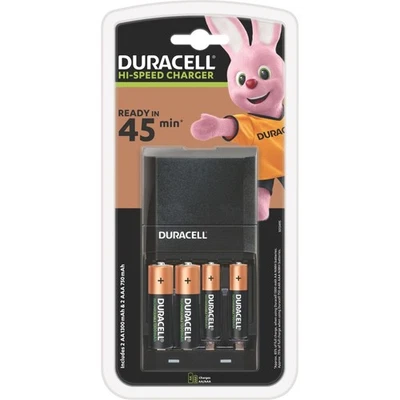 Chargeur secteur DURACELL 15 Min CEF27 + AA/AAA x2 - Photo 1/4