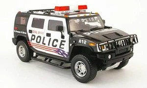 HUMMER H2 POLICE VERSION SPECIAL EDITION 1/18 Scale HIGHWAY 61 RARE NEW IN BOX - Picture 1 of 3