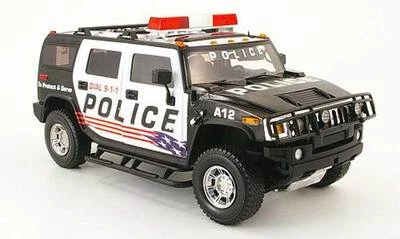 HUMMER H2 POLICE VERSION SPECIAL EDITION 1/18 Scale HIGHWAY 61 RARE NEW IN BOX - Image 1 of 3