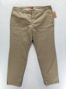 Dickies Original 4 Pocket Pant Youth Girls 24 Brown Stretch Twill Skinny Leg NWT - Picture 1 of 12