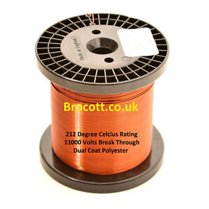 ENAMELLED COPPER WIRE, MAGNET WIRE, COIL WIRE  0.10mm To 0.40mm / 100g To 1.5kg