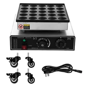 New 25Holes Commercial Electric Mini Dutch Pancake Maker Non-stick Brand New - Picture 1 of 12