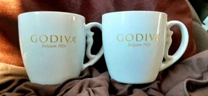 GODIVA matching mugs - set of 2 - large 16 oz - marked Belgium 1926 - Picture 1 of 4