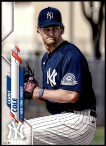 Gerrit Cole 2020 Topps Short Print Variations 5x7 #351 25/49 Yankees