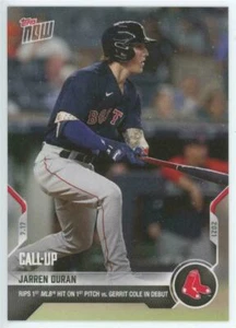 2021 Topps Now Jarren Duran #517 Red Sox RC Call Up MLB debutto tiratura limitata - Foto 1 di 1