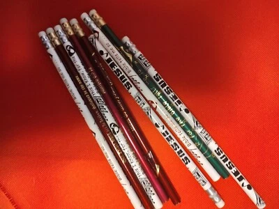 Material Escolar: Lápices Religiosos Cristianos ~ 7 ~ "Jesús Me Ama" ~ NUEVO Foto 1 de 4