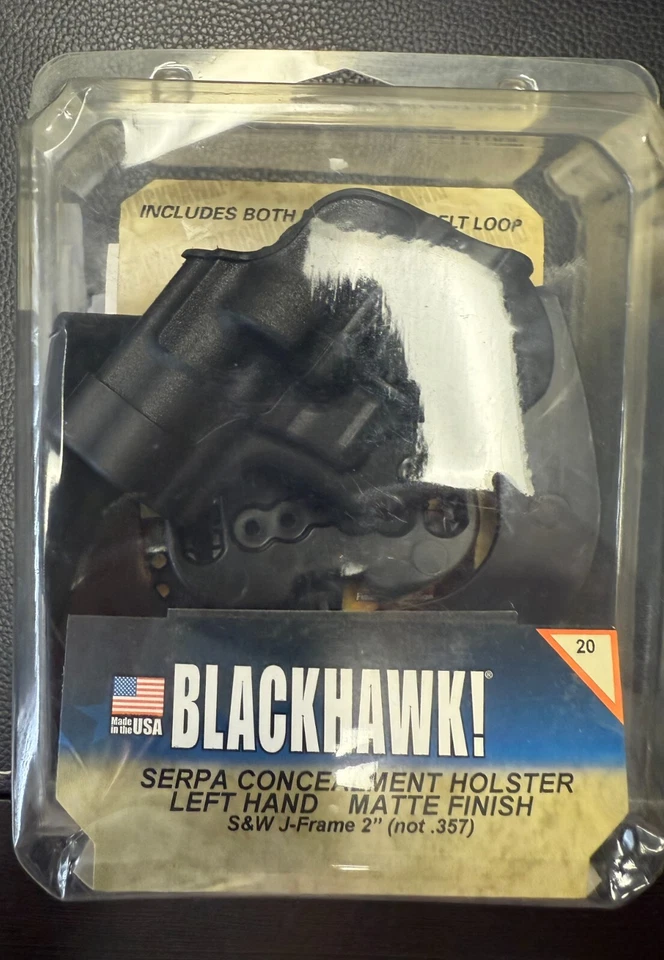 BLACKHAWK! Serpa CQC 410520BK-L Holster Smith & Wesson 2" J-Frame Matte Black - Image 1 of 2