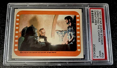 PSA 9 George Lucas Rookie Card 1977 Topps Star Wars Stickers #53 Directing Mint - Image 1 of 3