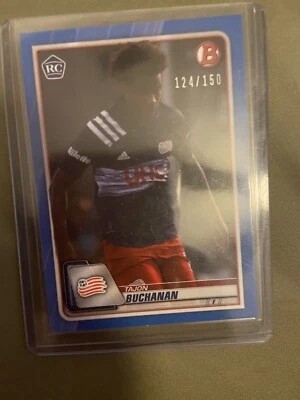 2020 BOWMAN MLS TAJON BUCHANAN RC #43 BLUE 124/150 CANADA NEW ENGLAND REVOLUTION - Image 1 of 4