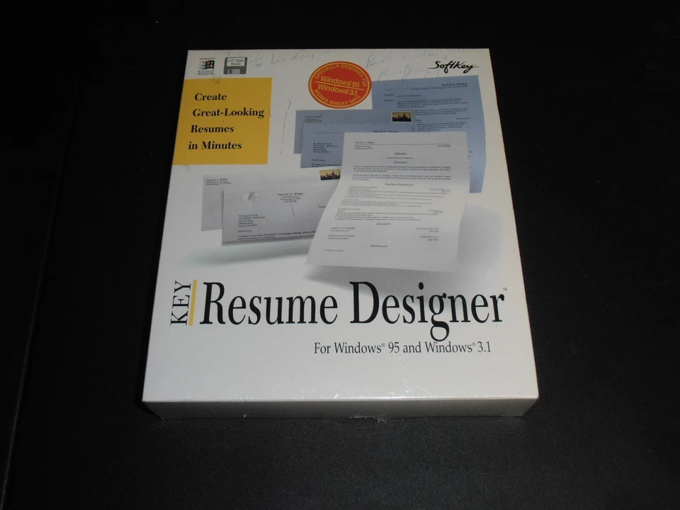 Key Resume Designer (PC, 1996) Factory Sealed. - Image 1 of 1