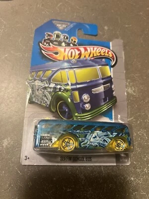Autobús escolar Hot Wheels 2013 HW City Surfin' 31/250 azul Foto 1 de 4