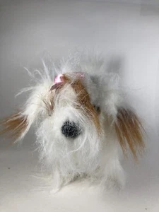 Ganz Webkinz Plush Dog Shih Tzu Brown White Pink Bow HM140 9” No Code Shaggy - Picture 1 of 13