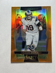 2016 Panini Select Concourse Orange Prizm 13/49 Aaron Donald #16 Rams SP Card - Picture 1 of 2
