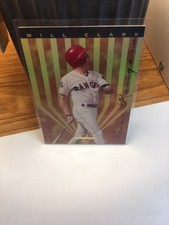 1995 Leaf Limited - Gold #8 - Will Clark PR37500 - Texas Rangers