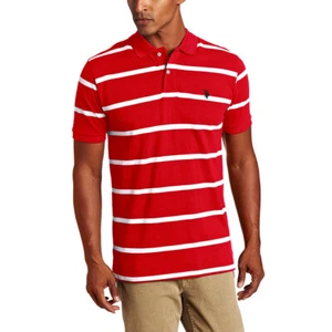 U.S. Polo Assn. - Herren Kurzarm - gestreift - Motor rot/weiß (XL) - Neu - Bild 1 von 2