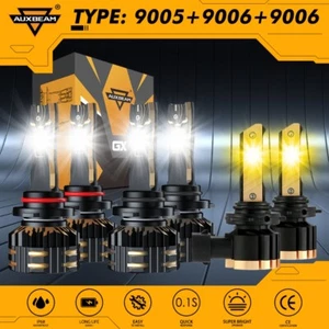 AUXBEAM 9005 9006 Canbus LED Headlight GX for Toyota Camry 2002-2006 6500K/3000K - Picture 1 of 19