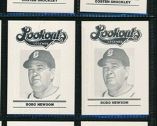 Lot (2) 1988 CHATTANOOGA LOOKOUTS LEGENDS Bobo Newsom Baseball (BN22) SWSW6