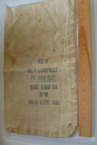 Bolsa de depósito de monedas de lona de la Reserva Federal talla D - Imagen 1 de 1