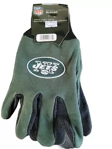 Guantes antideslizantes de los New York Jets utilitarios de trabajo para adultos NFL fútbol americano deportes agarre de palma - Imagen 1 de 1