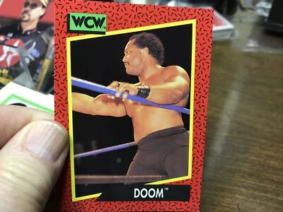 WCW WORLD CHAMPIONSHIP WRESTLING  1991 TRADING CARD # 141 DOOM - Image 1 of 2