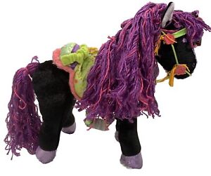 2006 Manhattan Toy Company Groovy Girls Midnight Star Posable Plush Horse