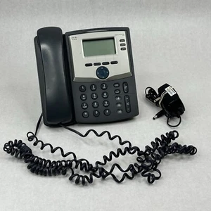 Cisco 3 Line IP Phone SPA303 w/ AC Adapter & Stand *Working Condition* - Picture 1 of 8