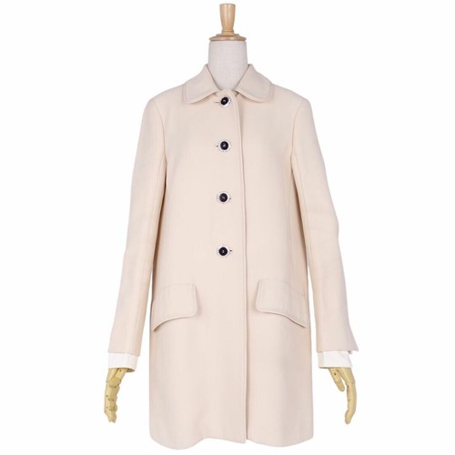 MIU MIU Cappotto Miumiu Collo Soutien Balmachan Bijou Bottone Donna 38 GIAPPONE