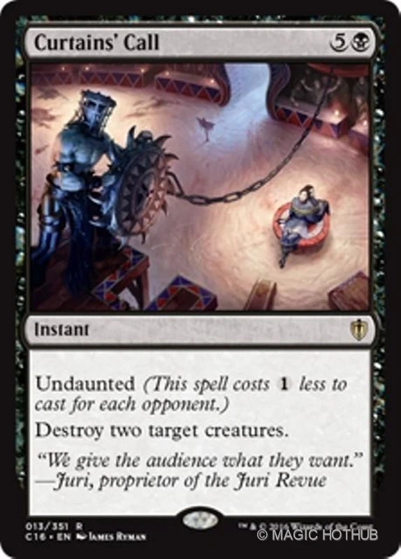 MTG - CURTAINS' CALL - Commander 2016 (R) - Image 1 of 1