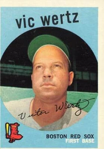 Boston Red Sox 1958 Topps #500 Vic Wertz Baseballkarte - Bild 1 von 2