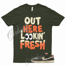 FRESH T Shirt to Match Dunk Low SE Gone Fishing Rainbow Trout Sequoia Orange 1