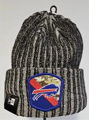 Buffalo Bills New Era 2023 NFL SALUTE SERVICE Cuffed Knit Men's HAT NFL OSFA NWT