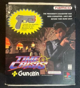 Time Crisis Plus Guncon Sony Playstation 1 Big Box with Gun - Missing Game Read - Picture 1 of 7