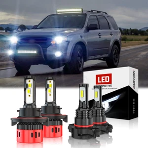 For GMC Yukon 2007-2014 - 6000K White LED Headlight Hi/Lo Beam Fog Light Bulbs - Bild 1 von 13