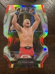 2023 UFC Panini Select #184 - Jun Yong Park Rookie Silver Prizm Dye Cut SP - Picture 1 of 2
