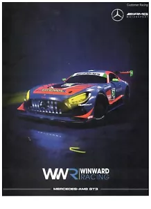 Tarjeta Winward Racing Mercedes GTD 2025 ganador héroe 12 horas de Sebring - firmada - Imagen 1 de 2