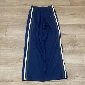 Vintage Navy Blue Baggy Nike Sweatpants Adult Size Medium Elastic Waist Y2K VTG - Picture 1 of 6