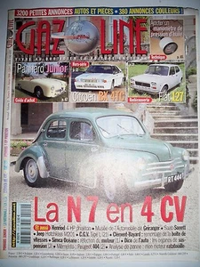 Benzin Nr. 119 - Renault 4CV Nationale 7 N7 Panhard Junior Citroen BX FIAT 127 - Bild 1 von 1