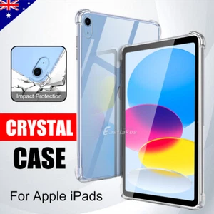 For Apple iPad 11th 10th 9 8 7 iPad Mini Air 5 4 Clear Ultra Slim Case Cover - Picture 1 of 22