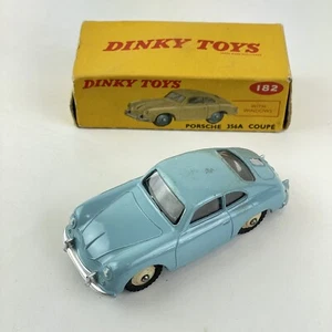 Vintage Boxed Dinky Toys No. 182 Porsche 356A Coupe Blue - Picture 1 of 17