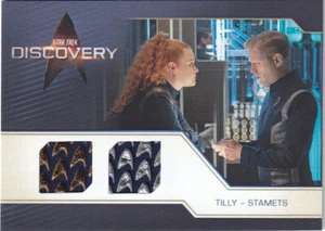 Star Trek Discovery Season 5 Dual Relic Card DRC24  Sylvia Tilly / Paul Stamets - Picture 1 of 2
