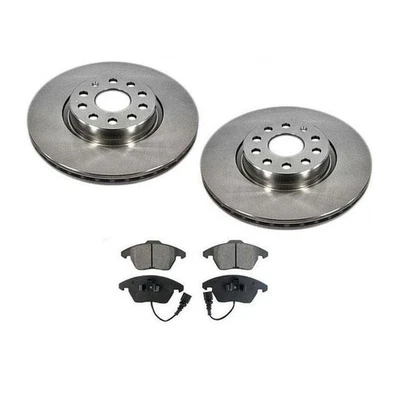 Front Brake Rotor & Front Ceramic Brake Pads for Audi A3 & A3 Quattro 06-13 - Image 1 of 4