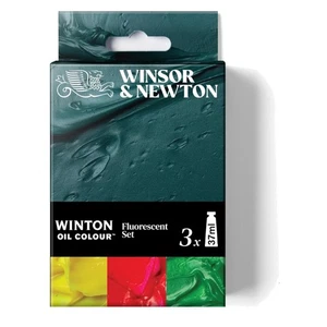Professional-Grade Winton Oil Paint Set - 3 Fluorescent Tubes, Fade Resistant - Picture 1 of 7