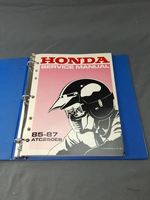 Honda ATC250ES Big Red 1985 1986 1987 Original Factory Service Shop Manual  - Image 1 of 3