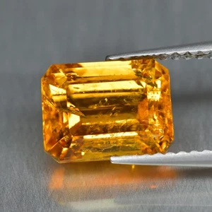 3,95ct Octagan, sehr guter 100% natürlicher kaiserlicher Topas loser Edelstein - Bild 1 von 1