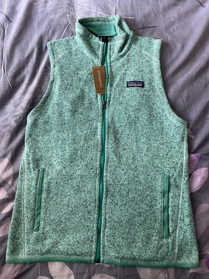 Patagonia Women's Fleece Gilet Medium Aqua Turoquise Green - Image 1 of 4
