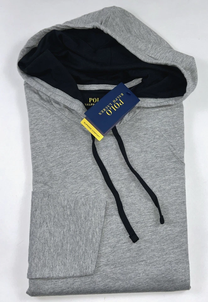 Ralph Lauren Polo sweatshirt sleepwear mens M Medium grey P056RL 9VD hoodie